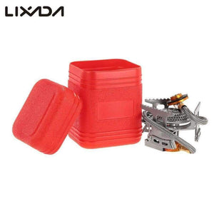 Planet Gates 17*7cm Mini Camping Stoves Folding Outdoor Gas Stove Portable Furnace Cooking Picnic Split Stoves 3000W Cooker Burners