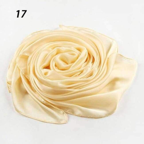 Planet Gates 17 Apricot / One Size Women Spring Silk Scarf Soft Smooth Solid Color Long Shawl Summer Beach Cover-Up Wraps Sun-Protective Scarves 90*180