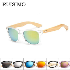 Planet Gates 17 color Wood Sunglasses Men women square bamboo Women for women men Mirror Sun Glasses retro de sol masculino Handmade
