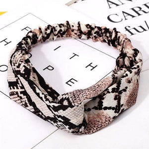 Fashion Floral Print Knot Women Headband Vintage Hairband Girls Headwear Leopard Headband  Hair Accessories