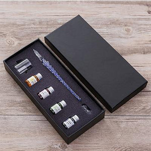 Planet Gates 17 Glass Dip Pen Signature Pen Fountain Pens Bussiness Offices School Stationery Gift Set Pen + Ink Set