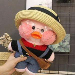 Planet Gates 17 Kawaii Cartoon LaLafanfan 30cm Cafe Duck Plush Toy Stuffed Soft Kawaii Duck Doll Animal Pillow Birthday Gift for Kids Children