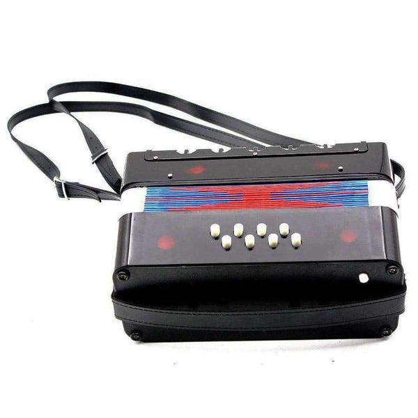 Planet Gates 17-Key 8 Bass Mini Accordion Musical Toy for Educational Musical Instrument Simulation Learning Concertina Rhythm Band for Kids