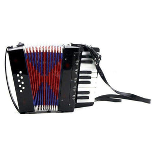 Planet Gates 17-Key 8 Bass Mini Accordion Musical Toy for Educational Musical Instrument Simulation Learning Concertina Rhythm Band for Kids