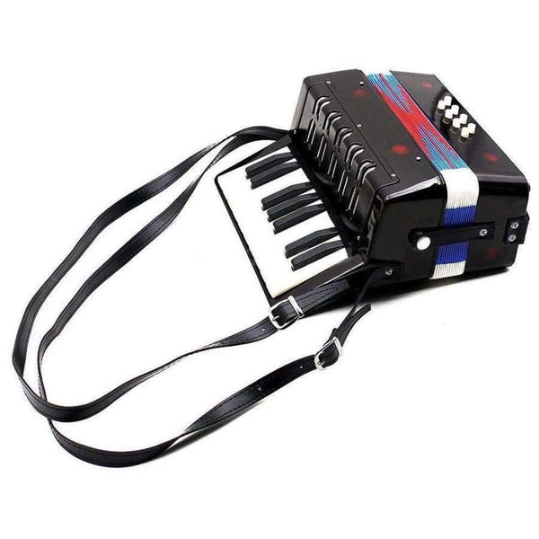 Planet Gates 17-Key 8 Bass Mini Accordion Musical Toy for Educational Musical Instrument Simulation Learning Concertina Rhythm Band for Kids
