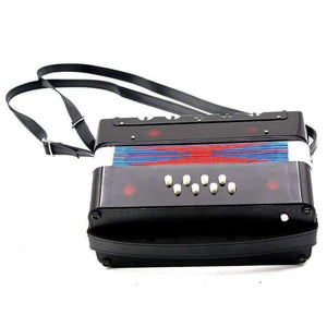 Planet Gates 17-Key 8 Bass Mini Accordion Musical Toy for Educational Musical Instrument Simulation Learning Concertina Rhythm Band for Kids