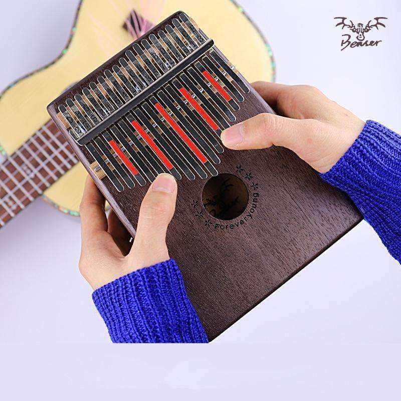 Planet Gates 17 Key Finger Kalimba Mbira Sanza Thumb Piano Pocket Size Beginners Keyboard Marimba Wood Musical Instrument Free Shipping
