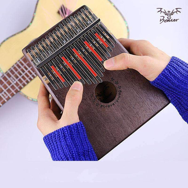 Planet Gates 17 kláves s prsty, kalimba, mbira, sanza, palec, kapesní velikost, klávesy pro začátečníky, marimba, dřevěný hudební nástroj, doprava zdarma