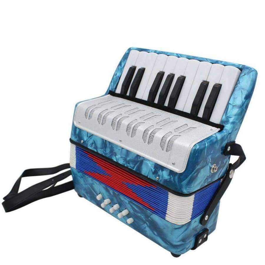 Planet Gates 17 Key Professional Mini Accordion Educational Musical Instrument Cadence Band for Both Kids &amp; Adult 4 Colors Optional