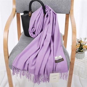 Planet Gates 17 Luxury Brand Winter Scarf Unisex  Female Male Wool Sky Cashmere Scarf Pashmina Tassels