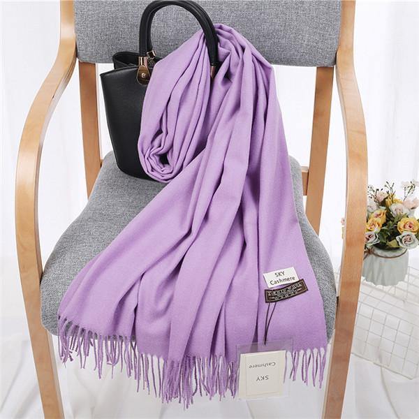 Planet Gates 17 Luxury Brand Winter Scarf Unisex  Female Male Wool Sky Cashmere Scarf Pashmina Tassels