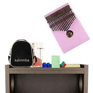 Planet Gates 17klávesový růžový 17klávesový prstový kalimba mbira sanza palec piano kapesní velikost začátečník klávesy marimba dřevěný hudební nástroj doprava zdarma
