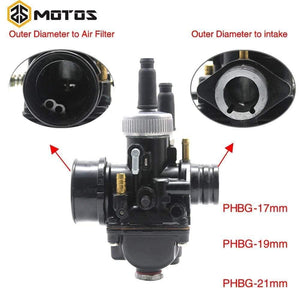 Planet Gates 17mm 19mm 21mm Dellorto PHBG DS Black Racing Carburetor Carb DIO JOG 50cc 90cc BWS100 for Puch Yamaha Zuma Motorcycle