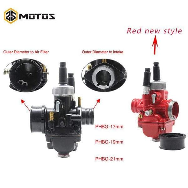 Planet Gates 17mm 19mm 21mm Dellorto PHBG DS Black Racing Carburetor Carb DIO JOG 50cc 90cc BWS100 for Puch Yamaha Zuma Motorcycle