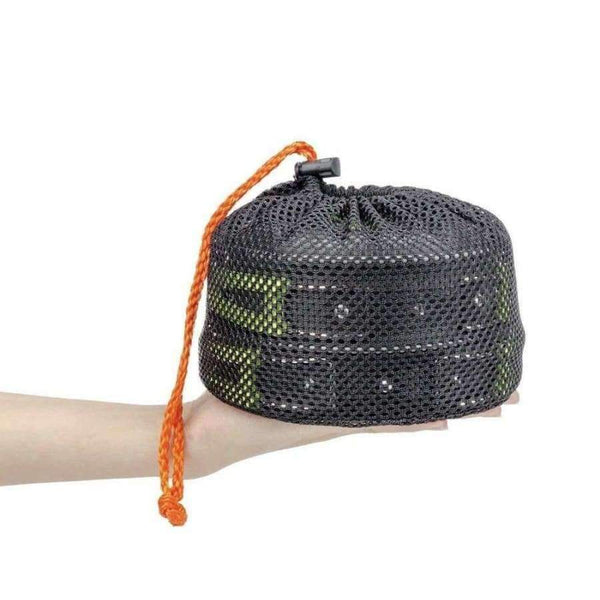 Planet Gates 17Pcs Camping Cookware Mess Kit Lightweight & Durable Backpacking Gear & Hiking Outdoors Bug Out Bag Cooking Equipment Cookset