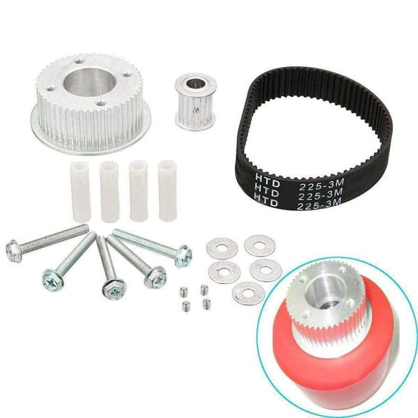 Planet Gates 17PCS Electric Skateboard Pulley Motor Mount Drive Kit Parts for 80MM Wheels Skate Board Parts Accessories