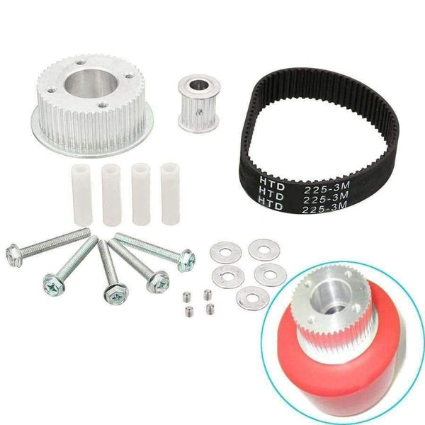 Planet Gates 17PCS Electric Skateboard Pulley Motor Mount Drive Kit Parts for 80MM Wheels Skate Board Parts Accessories