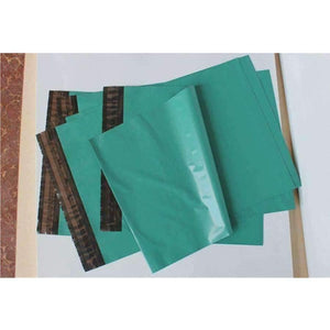 Planet Gates 17x30cm 100pcs Green Mail Packaging Poly Mailer Package Shipping Plastic Mailing Bag By Envelope Courier Wholesale Bulk Self-Adhesive Supplies