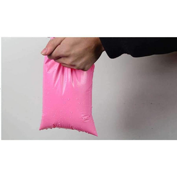Planet Gates 17x30cm 100pcs Mail Packaging Poly Mailer Package Shipping Plastic Mailing Bag By Envelope Courier Pink Self-Adhesive Supplies Wholesale Bulk