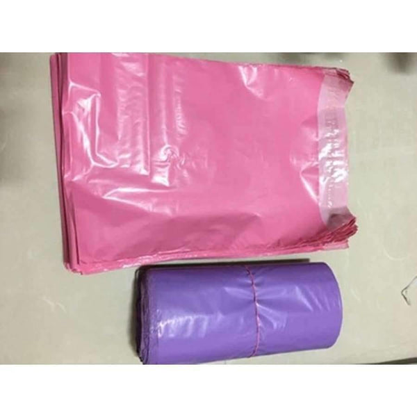 Planet Gates 17x30cm 100pcs Mail Packaging Poly Mailer Package Shipping Plastic Mailing Bag By Envelope Courier Pink Wholesale Bulk Self-Adhesive Supplies
