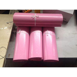 Planet Gates 17x30cm 100pcs Mail Packaging Poly Mailer Package Shipping Plastic Mailing Bag By Envelope Courier Pink Wholesale Bulk Self-Adhesive Supplies