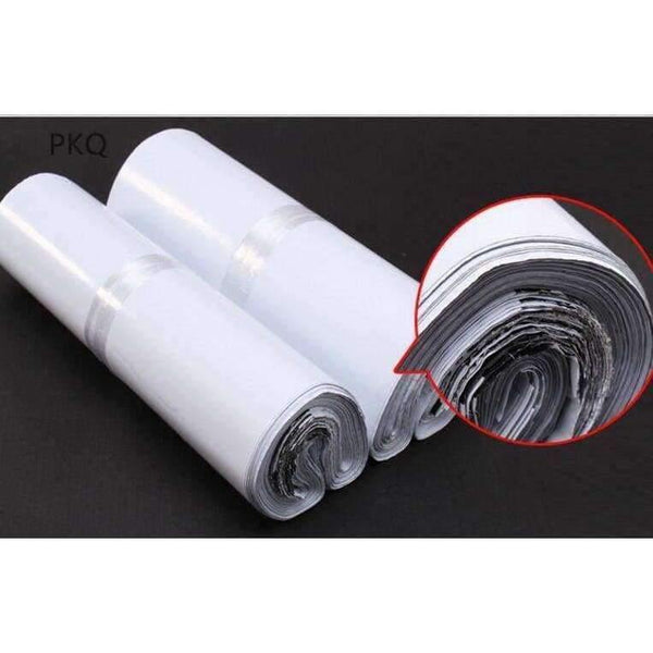 Planet Gates 17x30cm 8.8 100pcs 10 sizes White Poly Mailer Self Sealing Plastic Shipping Mailing Bag Poly bags Business Supplies