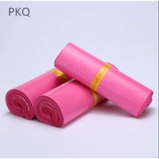Planet Gates 17x30cm Pink Self-seal Adhesive Courier Storage Bags  100pcs Plastic Poly Envelope Mailer Postal Shipping Mailing Bags Business supplies