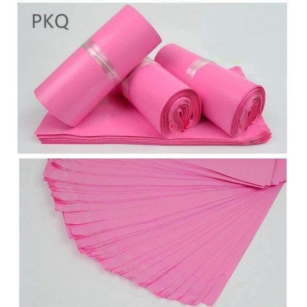 Planet Gates 17x30cm Pink Self-seal Adhesive Courier Storage Bags  100pcs Plastic Poly Envelope Mailer Postal Shipping Mailing Bags Business supplies
