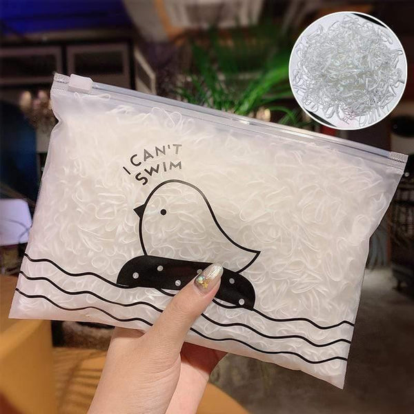 1000pcs/Pack Girls Colorful Small Disposable Rubber Bands Kids Ponytail Holder Elastic Hair Bands Ties Fashion Hair Accessories