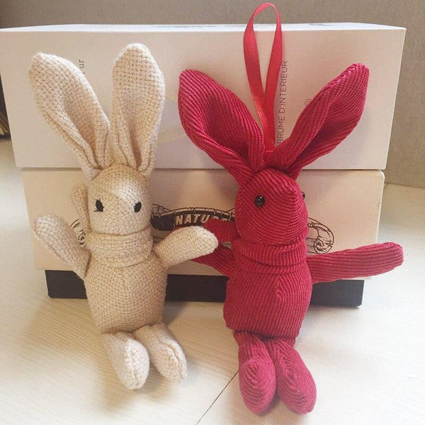 18-20CM Teddy Bear Stuffed Plush Toys Cute Dress Rabbit Pendant Dolls Gifts Birthday Wedding Party Decor