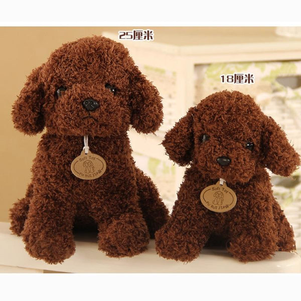 Planet Gates 18/25 cm Simulation Dog Poodle Plush Toys Cute Animal Suffed Doll  for Christmas Gift