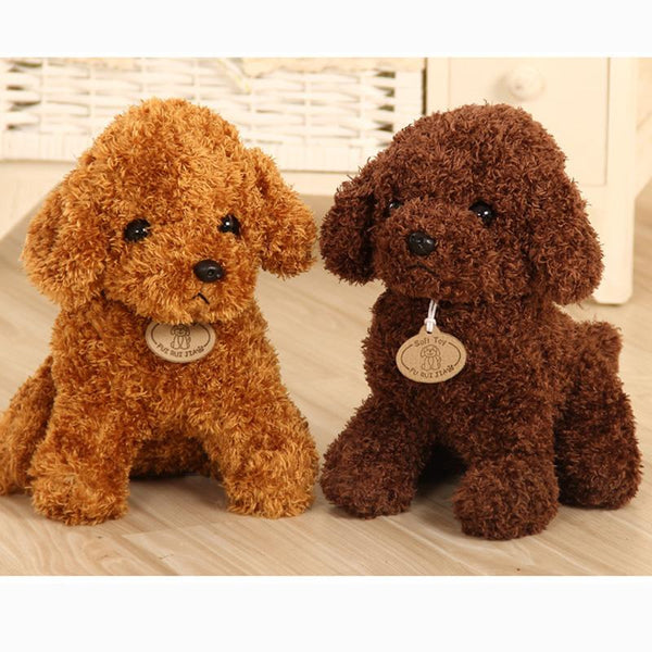 Planet Gates 18/25 cm Simulation Dog Poodle Plush Toys Cute Animal Suffed Doll  for Christmas Gift