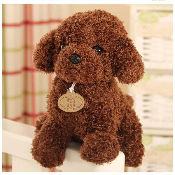Planet Gates 18/25 cm Simulation Dog Poodle Plush Toys Cute Animal Suffed Doll  for Christmas Gift