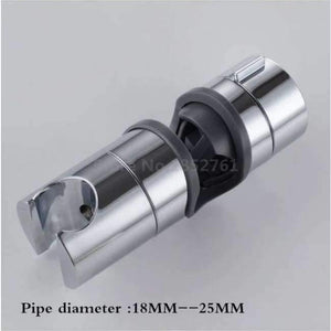 Planet Gates 18-25mm Gray Chrome 18-25 MM Shower Pipe Adjustable Bracket Holder Shower Head Mounting Black Brackets Bar Racks  Bathroom Product