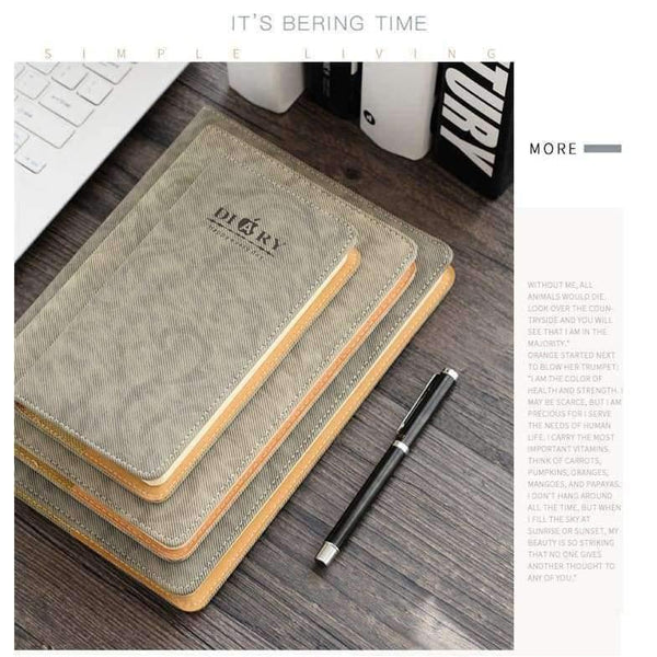 Planet Gates 18.2x25.2cm big Thick Notebooks Writing Pads Leather Business Cambridge Aesthetic Diary Journals Travelers Creative Stationery