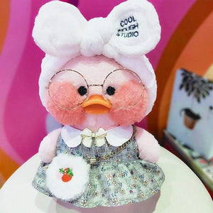 30cm Korean Netred Wearing Hyaluronic Acid Little Yellow Duck Doll Lalafanfan Ducks Plush Soft Toys High Quality Birthday Gift