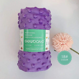 Planet Gates 18 / 70x100cm 70x100cm Minky Fabric For Sewing 30 Colors Super Soft Minky Dot Plush Fabric Eco-Friendly Polyester Handwork Fabric