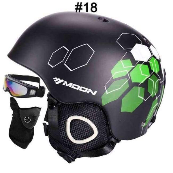 Planet Gates 18 Black Hexagonal / L Ski Helmet Ultralight CE Certification Integrally-molded Breathable Skateboard Ski Snowboard Helmet Size S/M/L/XL