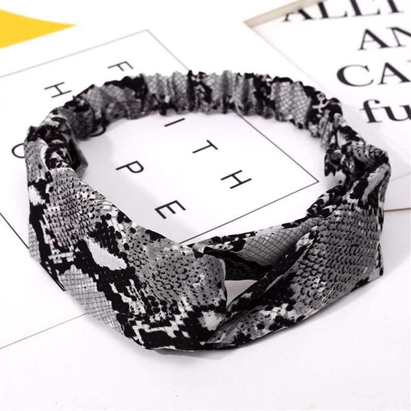 Fashion Floral Print Knot Women Headband Vintage Hairband Girls Headwear Leopard Headband  Hair Accessories