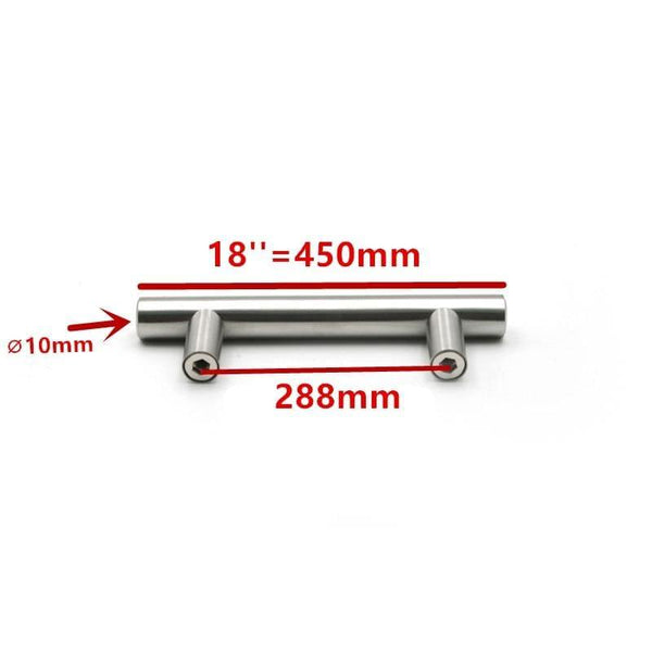 50mm-500mm Stainless Steel Kitchen Door Cabinet T Bar Handle Pull Knob Cabinet Knobs Furniture Handle Cupboard Drawer Handle