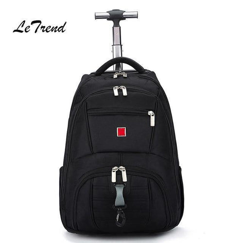 Planet Gates 18 inch Business Oxford Travel Bag Men Large Capacity Backpack Women Rolling Luggage Trolley Case Carry On Wheels Suitcase