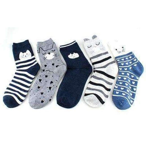 Planet Gates 18 / One Size 5pairs Winter Autumn Women Cotton cartoon Socks Female girl Cute warm funny Sock pattern calcetines gifts dropshipping