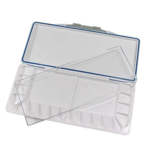 Planet Gates 18 pans  blue Quality Empty Watercolor Palette Paints Tins Box for Professional Art Painting Palette Supplies acrylic moisturizing