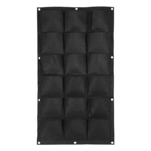 Planet Gates 18 Pockets Vegetable Plant Wall Hanging Garden Vertical Gardening 7/12/15/18 Pockets Black Felt Fabric Grow Bag Pots Garden Supplies