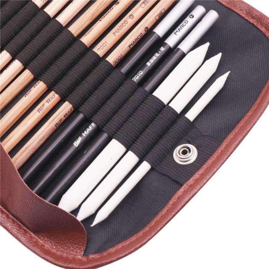 Planet Gates 18 Sketch Pencil Set Painting Set Artists Painting Lovers Beginner Set Containing Sketch Charcoal Art Supplies