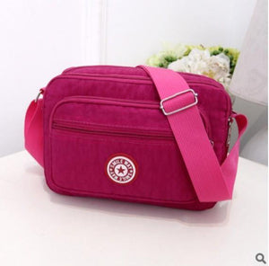 Planet Gates 18 Women Fashion Solid Color Zipper Waterproof Nylon Shoulder Bag Female Crossbody Bag Ladies Bolsa Feminina Waterproof Travel Bag