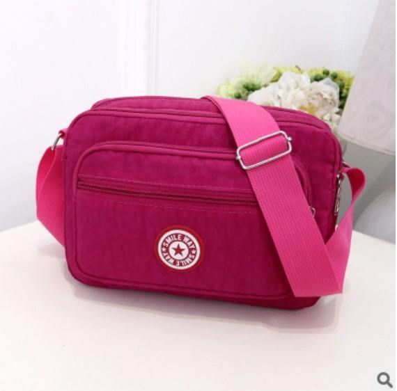 Planet Gates 18 Women Fashion Solid Color Zipper Waterproof Nylon Shoulder Bag Female Crossbody Bag Ladies Bolsa Feminina Waterproof Travel Bag