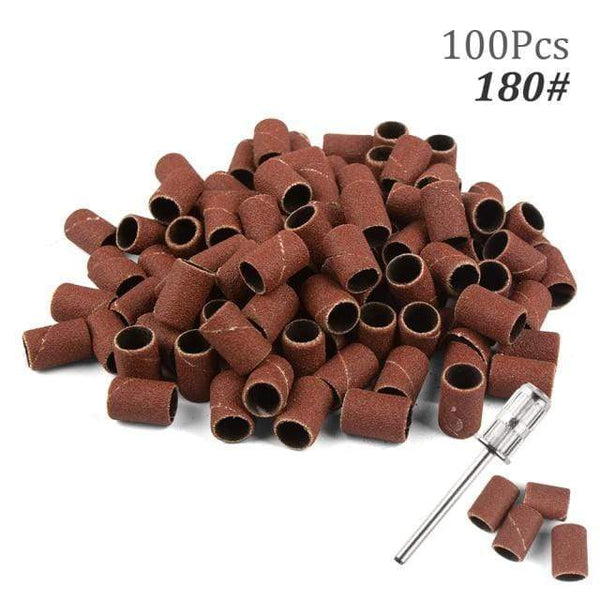 Planet Gates 180 100pcs NO Box 100pcs 80''/120''/180" Nail Art Sanding Bands Gel Polish Remover Tool Accessory for Electric Nail Machine Nail Drill Bits