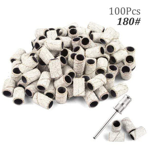Planet Gates 180 100pcs NO Box 2 100pcs 80''/120''/180" Nail Art Sanding Bands Gel Polish Remover Tool Accessory for Electric Nail Machine Nail Drill Bits