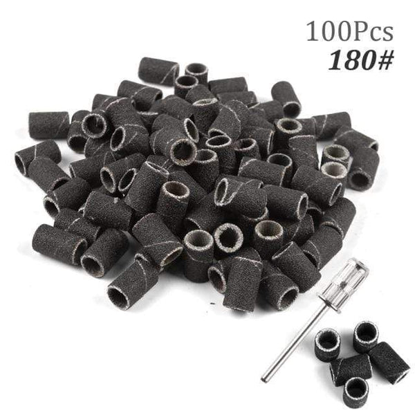 Planet Gates 180 100pcs NO Box 3 100pcs 80''/120''/180" Nail Art Sanding Bands Gel Polish Remover Tool Accessory for Electric Nail Machine Nail Drill Bits